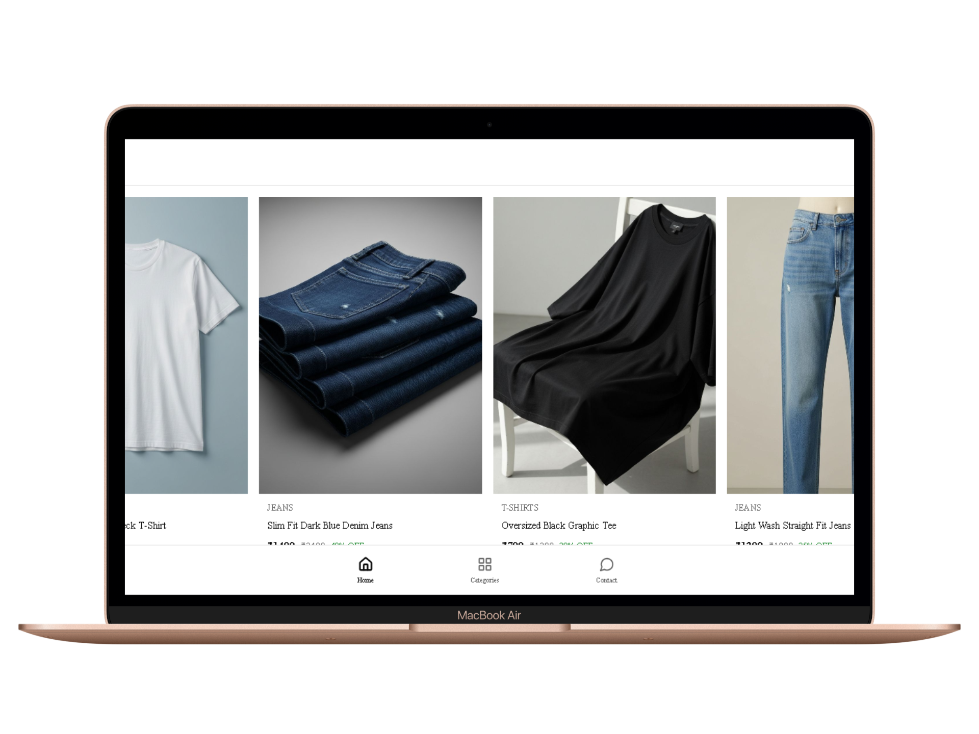 Clothing Store Screenshot